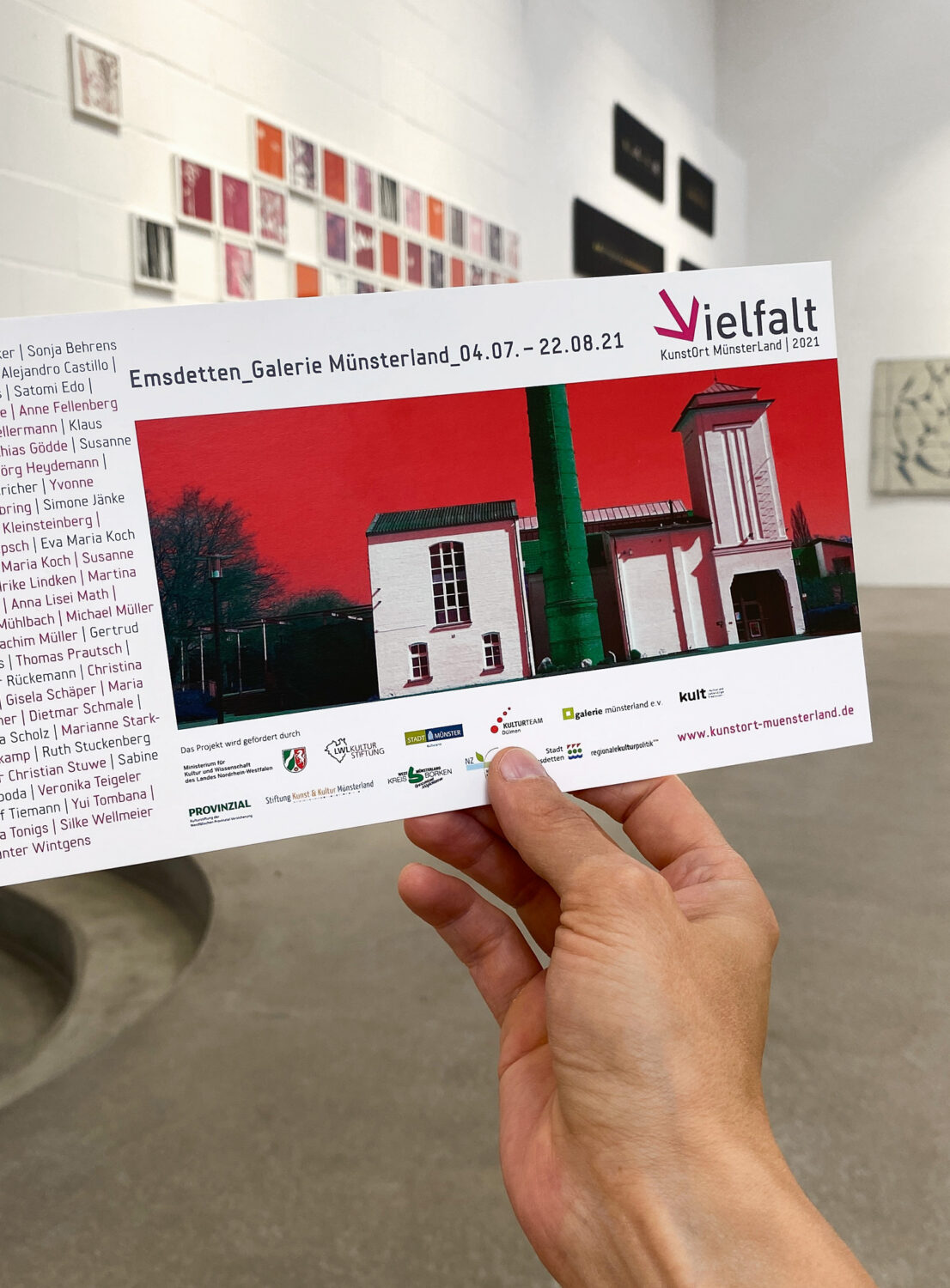 VIELFALT-Ausstellung | Galerie Münsterland | Emsdetten | Einladungskarte