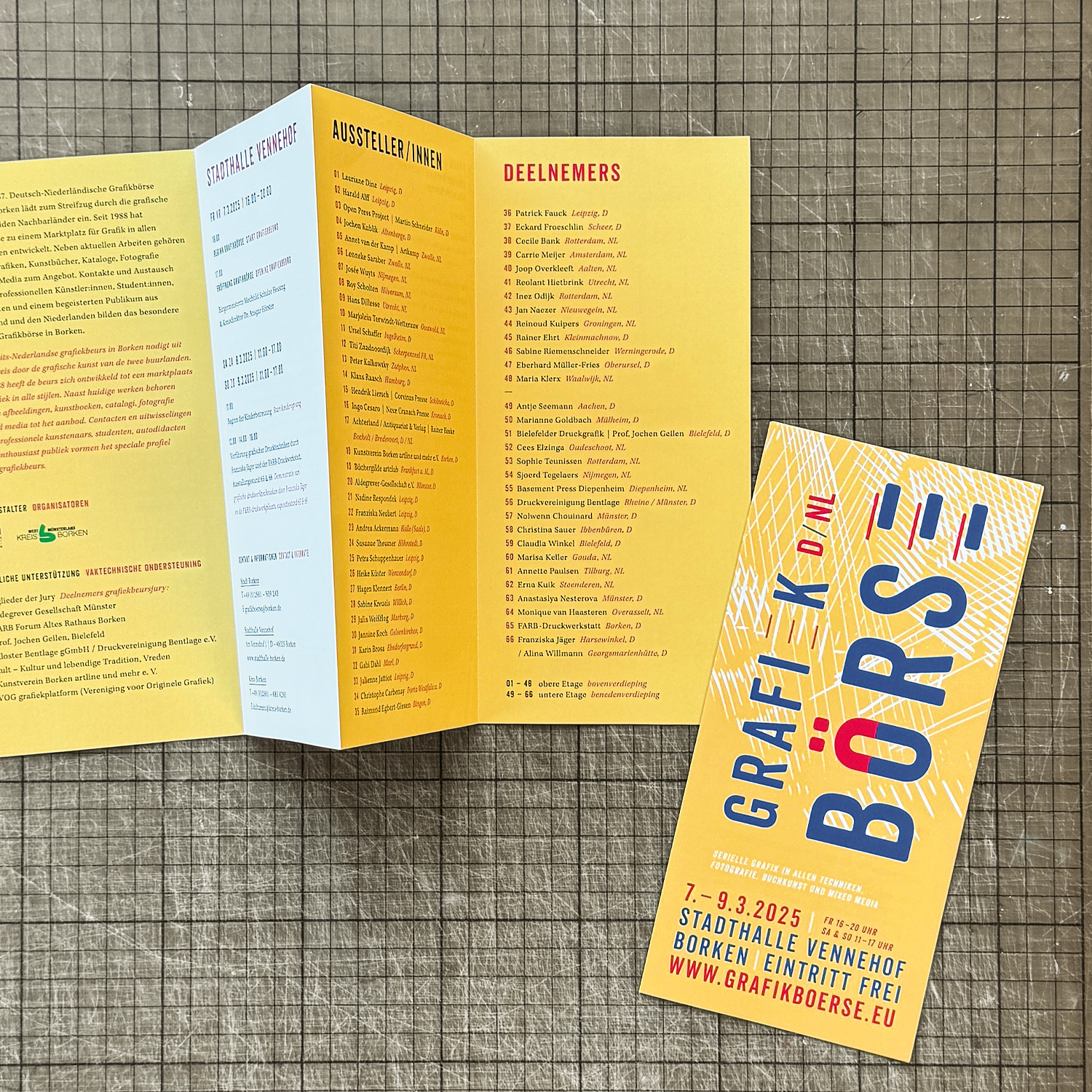 GRAFIKBÖRSE BORKEN 2025 | Veranstaltungsflyer 2