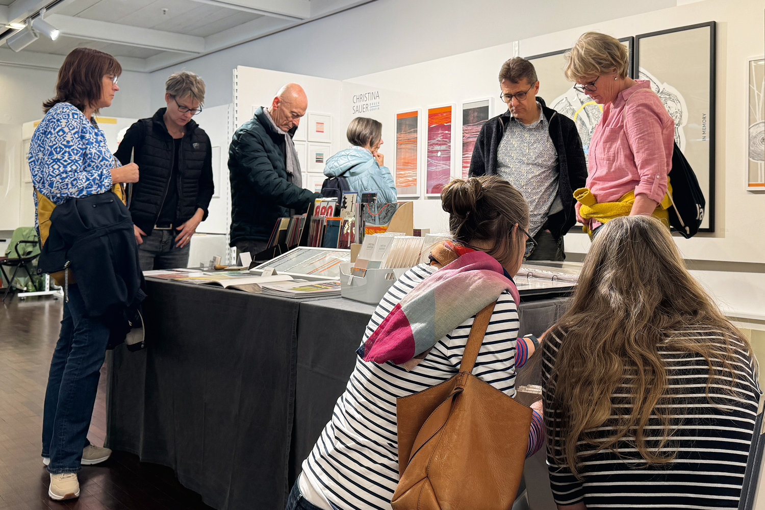 GRAFIKBÖRSE BORKEN 2025 | Messestand | Ansicht 8