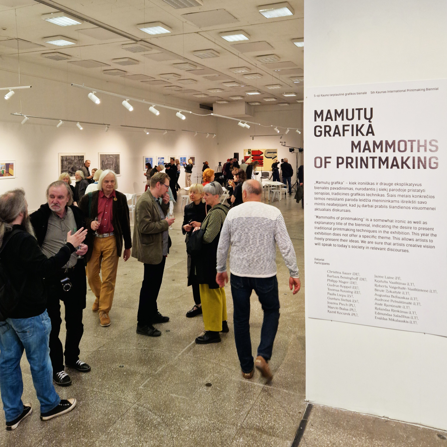 MAMMOTHS OF PRINTMAKING | Kaunas picture gallery [LT] | Foto: Simonas Mikalauskis [Koordinator] | Ausstellungseröffnung 5