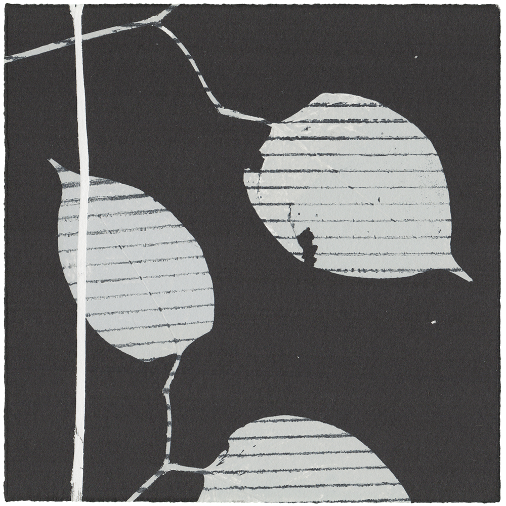 BLATTWERK I-4 | Unikat | Monoprint von Wildblumen | 20 x 20 cm | 2021