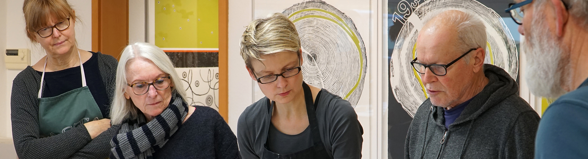 Workshops | Atelier Sauer Ibbenbüren | Bildbesprechung mit den Kursteilnehmern