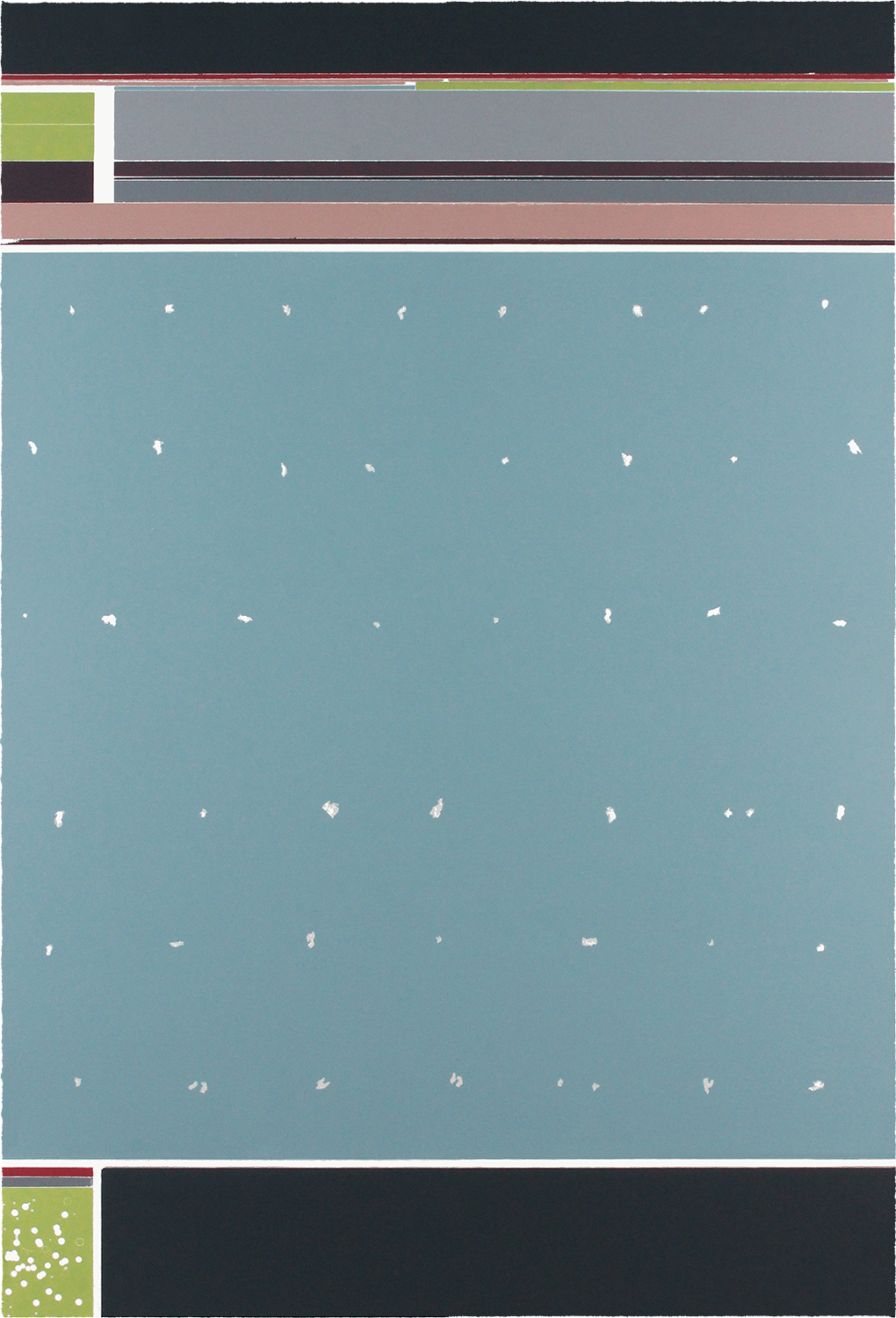 2/2 OHNE TITEL | Monotypie / Farbholzschnitt | 93 x 63 cm | 2020